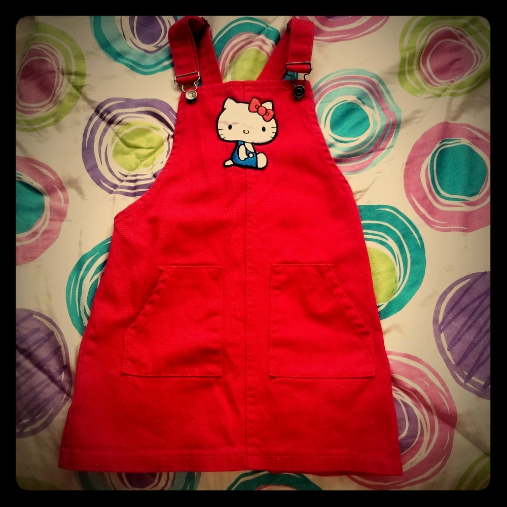 Hello kitty Skirt denim red jumper